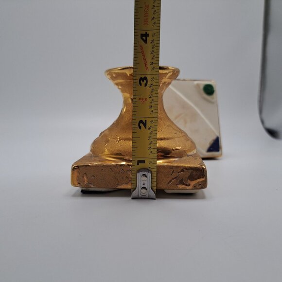 Wheeping Gold Tapered Short Candle Holders - Picture 8 of 11